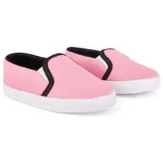 Tênis Feminino Iate Slip On Sapato Infantil Criança Menina Sola Macia Escola Leve Liso Calce Fácil