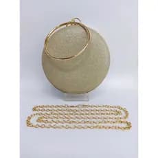 Bolsa Clutch Circular Brilhante com Purpurina Colorida