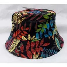 Chapéu de Balde Bucket Hat Colorido Estampa Flora e Camuflado