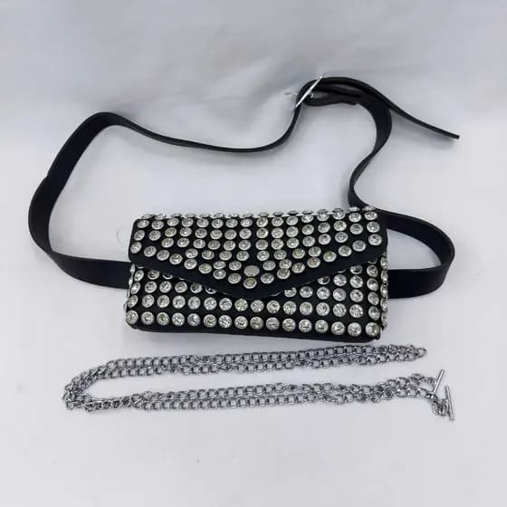 Bolsa Carteira Feminina Lateral com Brilho para Celular