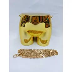 Bolsa de Acrílico Formato de Bumbum Brilho Metálico