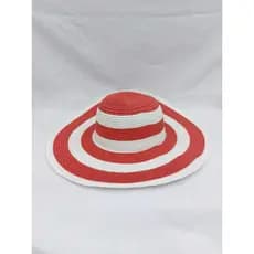 Chapéu de Praia de Fibra Sintética Anéis Colorido