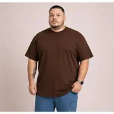 Camiseta Plus Size Oversized Camisa Básica Lisa Masculina Feminina Malha 100% Algodão