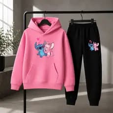 Conjunto Moletom Calça e Blusa de Frio Stitch Infantil