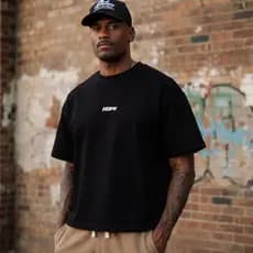 Camiseta Masculina Boxy Oversized Enjoy Estilo De Rua 100% Algodão