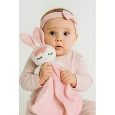 Naninha para Bebê com Prendedor de Chupeta menina menino luxo corpo inteiro em Plush Pelúcia