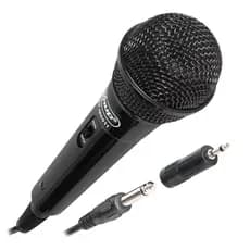 Microfone Profissional Dinâmico Com Fio Para Karaoke P10 Adaptador P2 Original Knup Onistek PROMOCAO