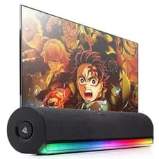 Soundbar Bluetooth Gamer Sem Fio Led Rgb Caixa De Som Para Smart Tv Pc Celular Notebok Original Knup