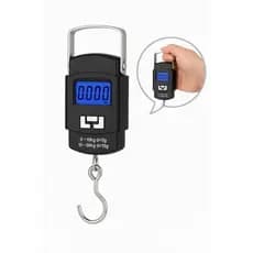 Balança Digital Portátil até 50kg com Gancho em Aço e Display LCD – Ideal para Viagens e Pesagens