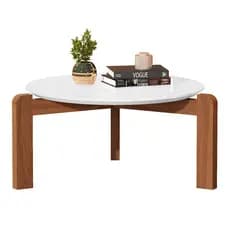 Mesa De Centro Austria Redonda para sala de estar