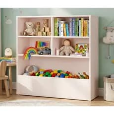 Estante Infantil em MDP com Nichos - Organizador de Brinquedos e Livros