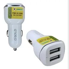 Carregador de Carro Usb, Carregamento Rapido, 2 Entradas USB
