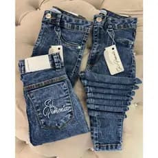 Calça Feminina Jeans Skinny Elastano Cintura Alta Sal e Pimenta - Pimenta Doce Original
