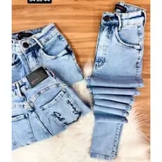Calça Skinny Jeans Feminina Coladinha Cintura Alta Sal E Pimenta Pimenta Doce