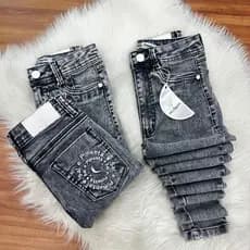 Calça Jeans Skinny Feminina Sal e Pimenta Cintura Alta Elastano