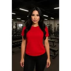 Camisas Dry Fit Feminina Academia Gola R Proteção Uv