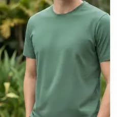 Camiseta Masculina Básica 100% Algodão Lisa Confortável Manga Curta Malha Grossa Reforçada Natal