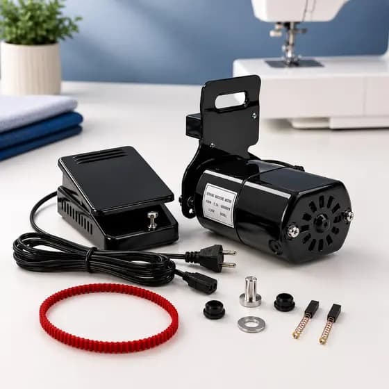 Motor Máquina Costura Universal Com Pedal Singer Elgin Vigorelli Profissional