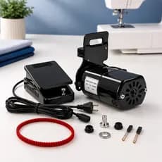 Motor Máquina Costura Universal Com Pedal Singer Elgin Vigorelli Profissional