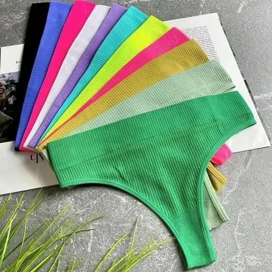 kits Calcinhas Canelada Fio Poliamida Premium Importada