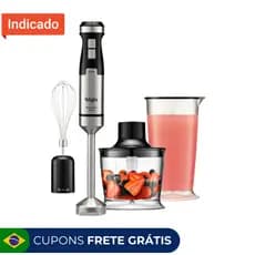 Mixer 3 em 1 Inox 1000W Power Elgin - Batedor Processador
