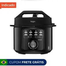 Panela De Pressão Elétrica Fast Cook Preta Elgin - 900w