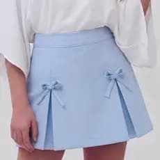 Short Saia Infantil com Laços Alfaiataria – Conforto e Estilo para Sua Pequena