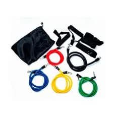 KIT TUBING ELÁSTICO 11 TENS TREINAMENTO EXERCICIOS FUNCIONAL AEROBICO