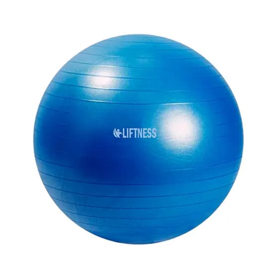 Bola de Ginástica Suíça Yoga Pilates 65cm Bola de Pilates Inflável Anti Estouro Liftness Azul