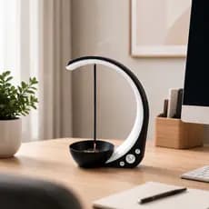 Queimador de Incenso com Coletor de Cinzas Decorativo Moderno P/ Sala Escritório Aromatizador Relaxamento Suporte Inceso