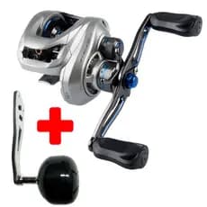 CARRETILHA DE PESCA DAISEN ATAMA SW - 8 ROLAMENTOS - DRAG: 6KG C/ 2 MANIVELAS