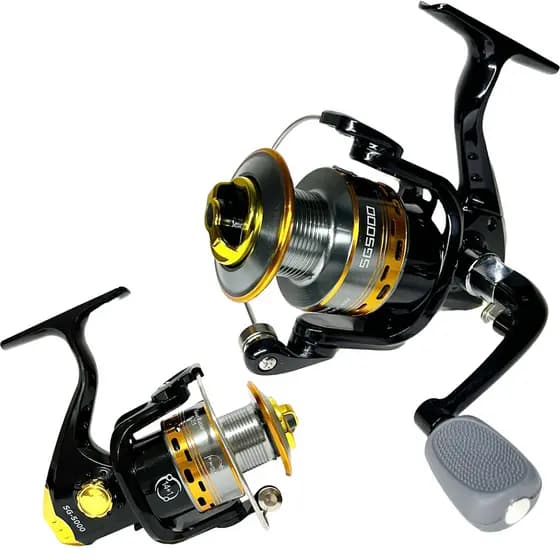 Molinete De Pesca Alto Mar SG 5000 - 15 Rolamentos - 5.2:1 - Drag: 14kg - Carretel Aluminio