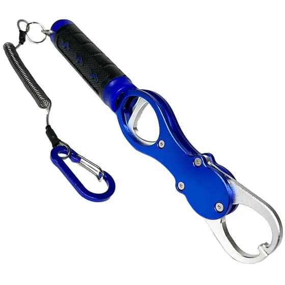 ALICATE CONTENÇÃO BOGA GRIP PEGA PEIXE AZUL COM PINÇA BALANÇA 18KG
