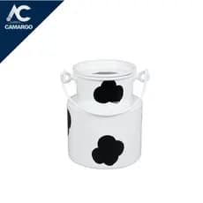 KIT Leiteiras de Alumínio com Mancha Vaca 1L