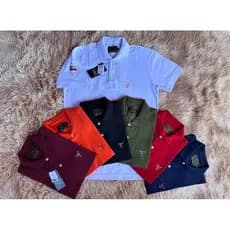 camiseta gola polo Texas farm masculina moda country