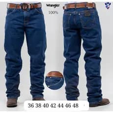 Calça jeans country masculina WRANGLER 100% algodão