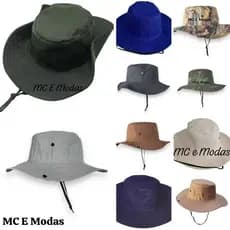 Chapéu Sem Saia Australiano Camuflado Colorido unissex