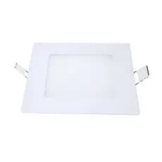 Luminária Painel Plafon Lampada LED  Embutir Quadrada  6W Branca 6500K