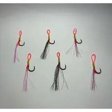 kit 6 suporte hook com cristal flash para iscas artificiais , jumping jigs ..etc..