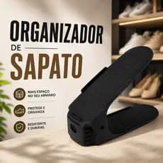 Kit 10 ou 20 Organizador de Sapatos Ajustável Antiderrapante Sapateira Porta Sapato