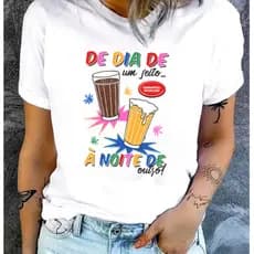 Camiseta Unisex Tee Shirt Cerveja e Café Verão Brasilidades 100% Algodão Praia Brasil