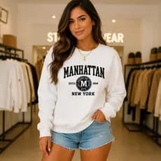 Blusa de Frio Moletom Unissex Gola careca Bear Blusão  Flanelado  Algodão Gola Redonda