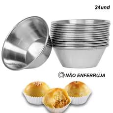 KIT - 24 Formas Para Empada todos tamanhos Forminha Mini Empada Salgado Aluminio
