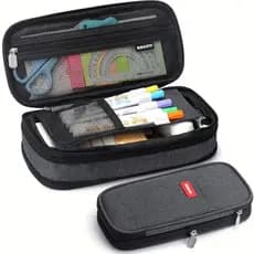 Estojo De Lápis De Grande Capacidade , Retrátil E Multiuso , ideal Para Organização De Papelaria Escolar De Escritório