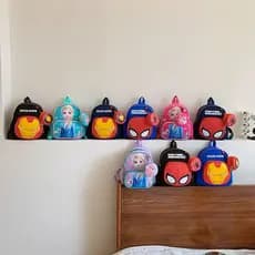 Mochila escolar de jardim de infância, desenho animado, homem-aranha, educação precoce, classe, entrada de bebê, meninos