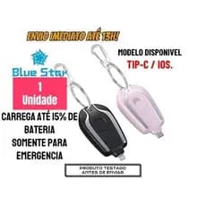 Carregador Emergencial Chaveiro Mini Power Bank Para Celular 1500mAh - PROMOÇÃO NATAL