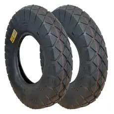 Par Pneus 4.00/4.80-8 P/carrinho Carga 6 Lonas Reforçado