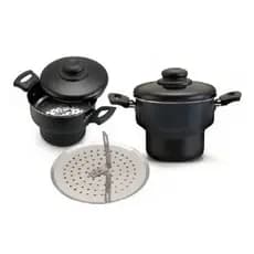 Cuscuzeira Antiaderente 18 Cm Teflon Panela Para Cuscuz