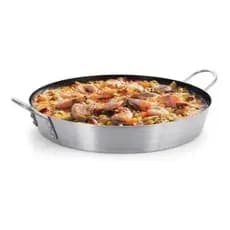 Tacho Paellera Wok 50cm Antiaderente Interno Alumínio Paella Alumínio