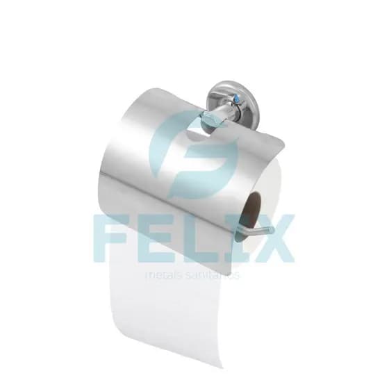 Porta Papel Higiênico Papeleira com Tampa Suporte Para Papel  Aço Inox 304